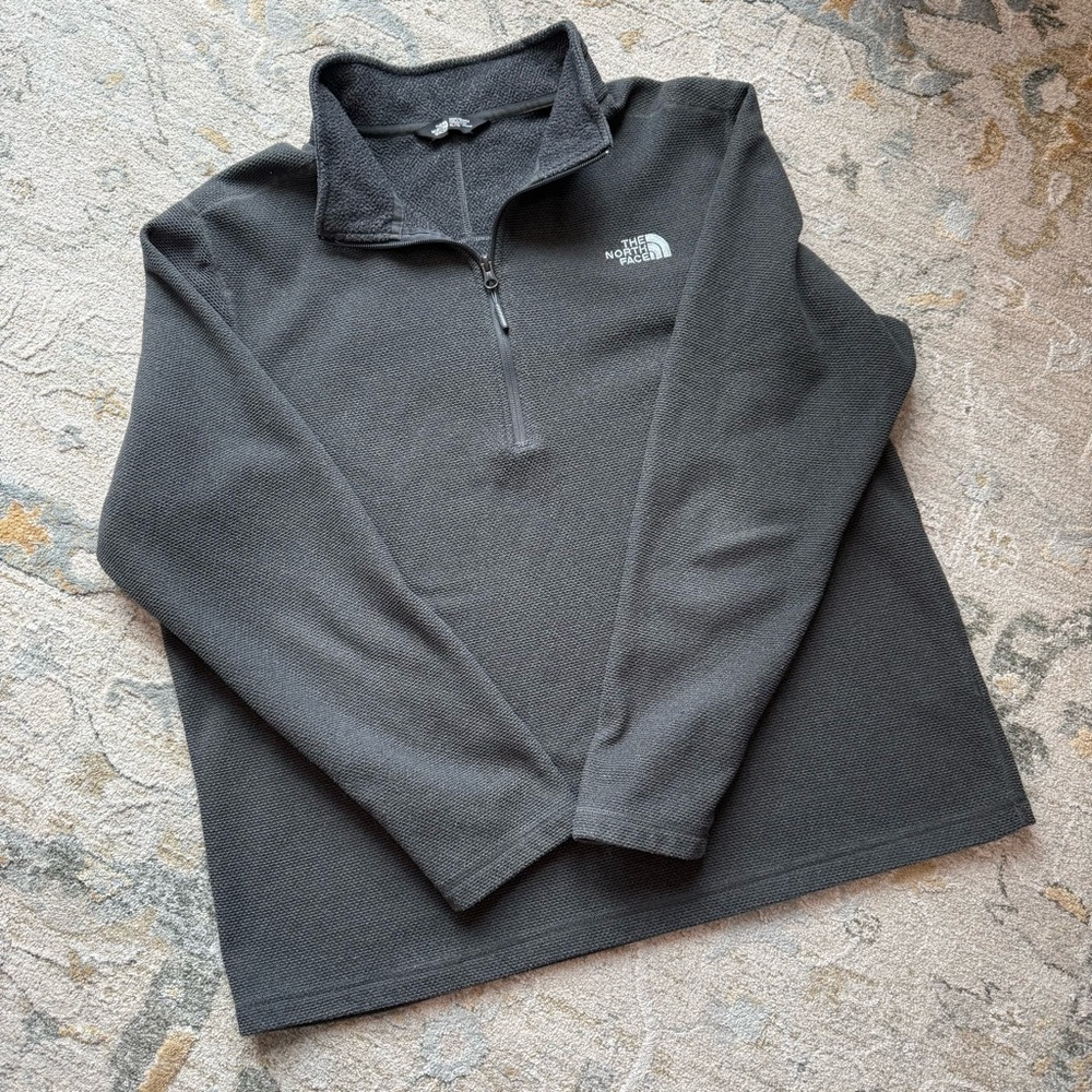 The North Face Men's Charcoal Zip-Up Sweatshirt Pullover
